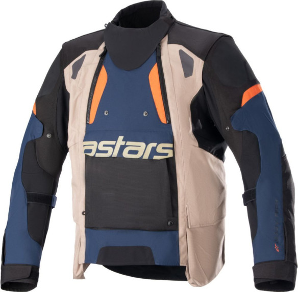 Geaca Moto Textila Halo Drystar Negru/Albastru/Kaki 23