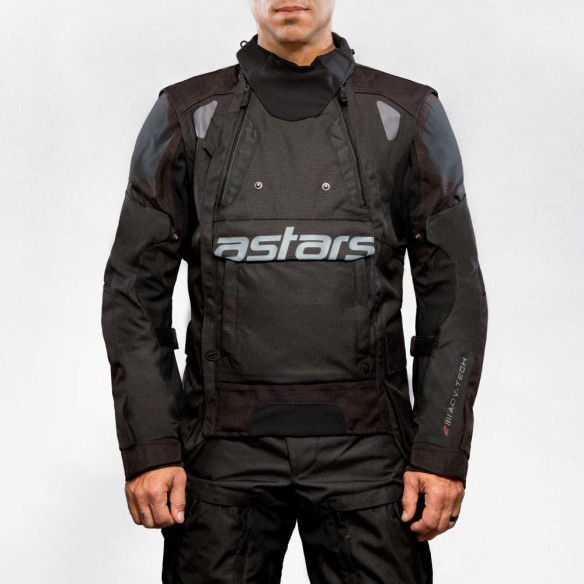 Geaca Moto Textila Halo Drystar Negru/Albastru/Kaki 23
