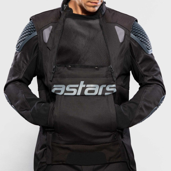 Geaca Moto Textila Halo Drystar Negru/Albastru/Kaki 23