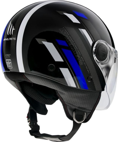 Casca Moto Open-Face/Jet Street Scope D7 Glossy Blue 24
