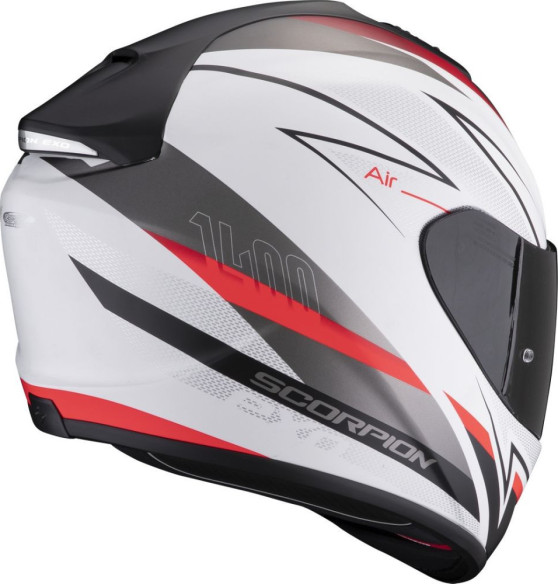 Casca Moto Full-Face/Integrala 1400 Evo Air Thelios Alb Mat/Rosu