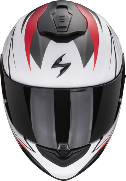 Casca Moto Full-Face/Integrala 1400 Evo Air Thelios Alb Mat/Rosu