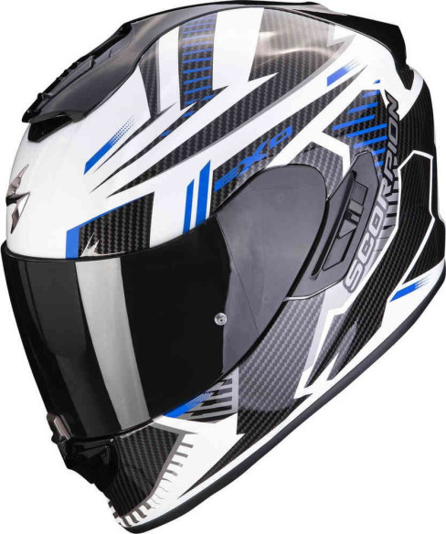 Casca Moto Full-Face/Integrala 1400 Evo Air Shell Alb/Albastru