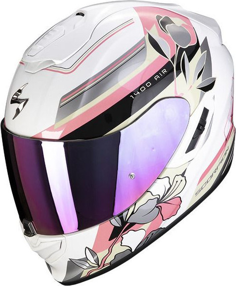 Casca Moto Full-Face/Integrala 1400 Evo Air Gaia Alb/Roz
