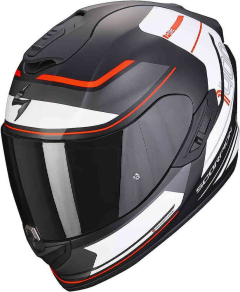 Casca Moto Full-Face/Integrala 1400 Evo Air Vittoria Negru Mat/Alb/Rosu