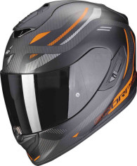 Casca Moto Full-Face/Integrala 1400 Evo Carbon Air Kydra Negru Mat/Portocaliu