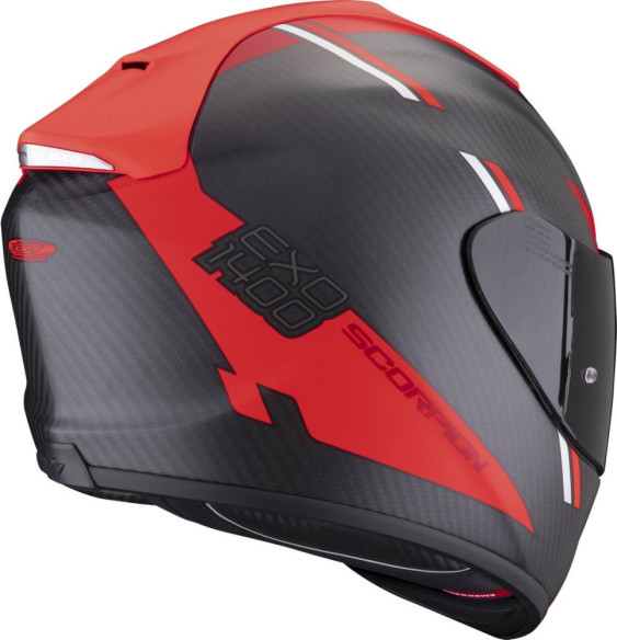 Casca Moto Full-Face/Integrala 1400 Evo Carbon Air Kendal Negru Mat/Rosu