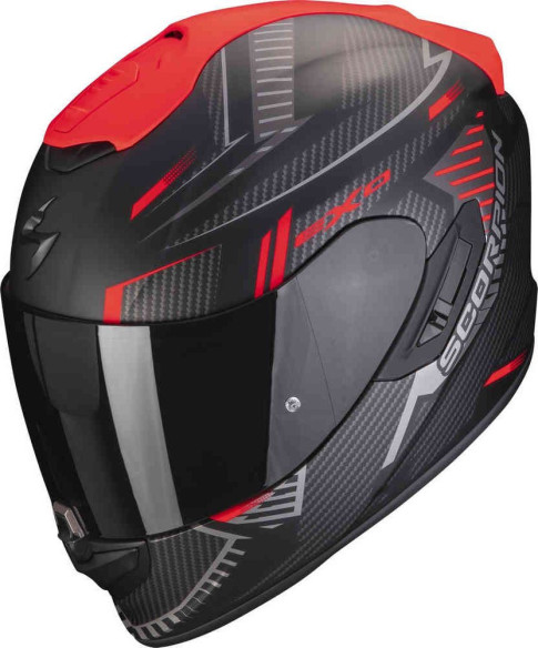 Casca Moto Full-Face/Integrala 1400 Evo Air Shell Negru Mat/Rosu
