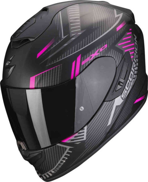 Casca Moto Full-Face/Integrala 1400 Evo Air Shell Negru Mat/Roz