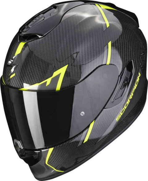 Casca Moto Full-Face/Integrala 1400 Evo Carbon Air Kendal Negru/Galben fluo
