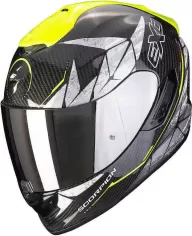 Casca Moto Full-Face/Integrala 1400 Evo Carbon Air Aranea Negru/Rosu fluo