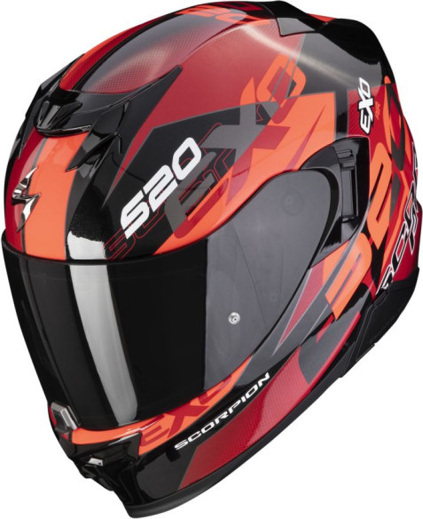 Casca Full-Face/Integrala 520 Evo Air Cover Negru/Rosu