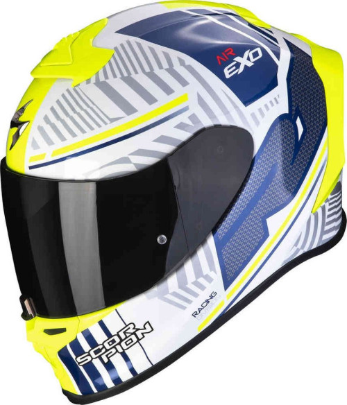Casca Moto Full-Face/Integrala Exo R1 Evo Air Victory Alb/Albastru