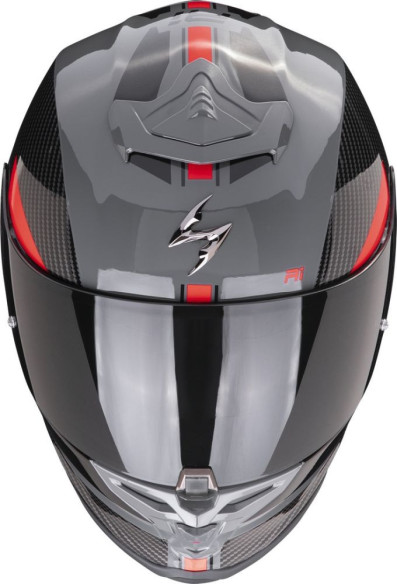 Casca Moto Full-Face/Integrala Exo R1 Evo Air Final Gri/Negru/Rosu
