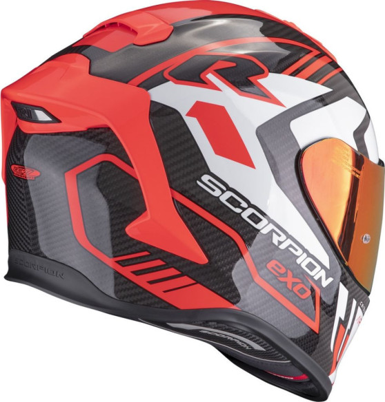 Casca Moto Full-Face/Integrala Exo R1 Evo Air Carbon Supra Negru/Alb/Rosu
