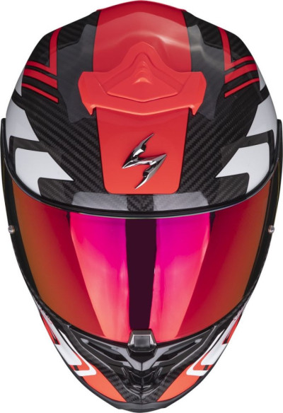Casca Moto Full-Face/Integrala Exo R1 Evo Air Carbon Supra Negru/Alb/Rosu