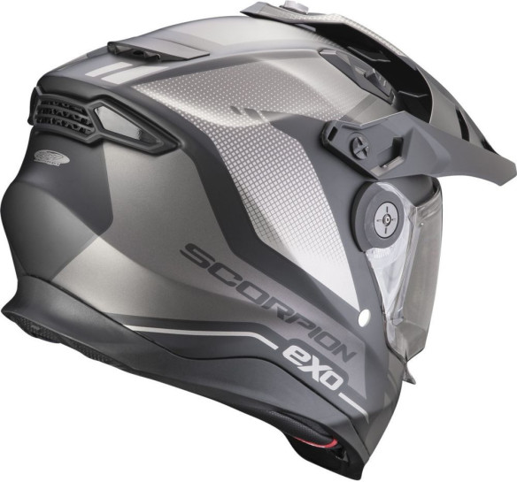 Casca Moto Adventure/Touring ADF-9000 Air Trail Negru Mat/Argintiu