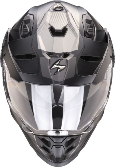 Casca Moto Adventure/Touring ADF-9000 Air Trail Negru Mat/Argintiu