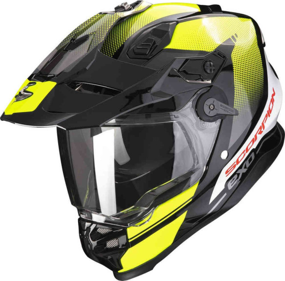 Casca Moto Adventure/Touring ADF-9000 Air Trail Negru/Galben Fluo
