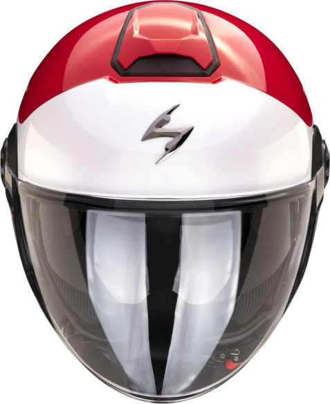 Casca Moto Open-Face/Jet Exo City II Mall Rosu/Alb