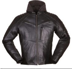 Geaca Moto Piele Bad Eddie Black