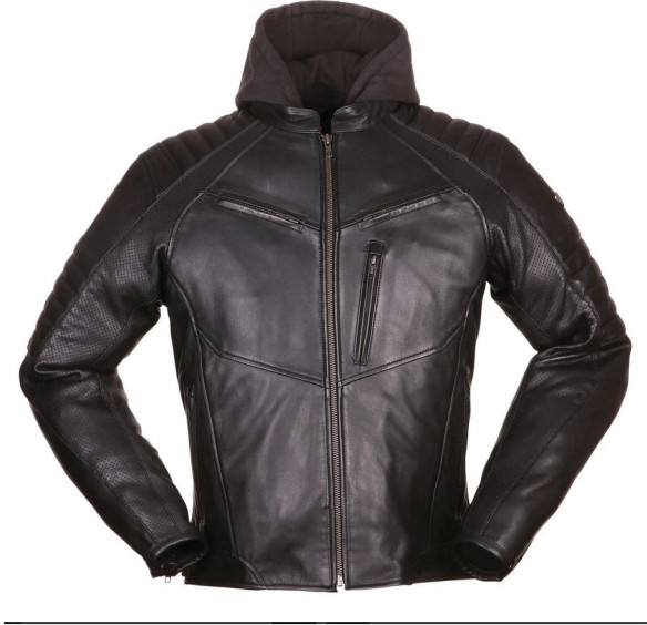 Geaca Moto Piele Bad Eddie Black
