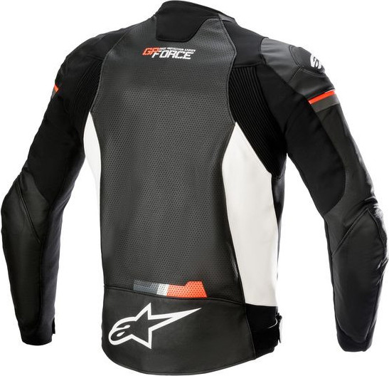 Geaca Moto Piele GP Force Airflow Black/White/Red 24