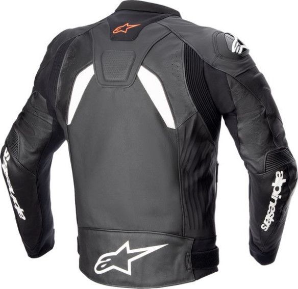 Geaca Moto Piele GP Plus R V4 Black/White 24