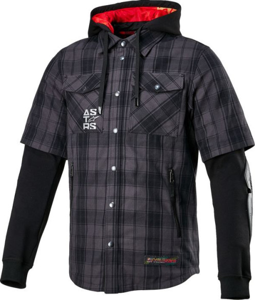 Geaca Moto Textila/Camasa Tartan Grey/Black 24
