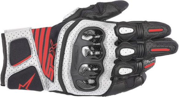 Manusi Moto Piele SPX AC V2 Black/White/Red 24