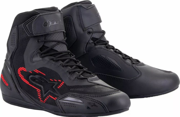 Ghete Moto Faster RideKnit Black/Gray/Red 24