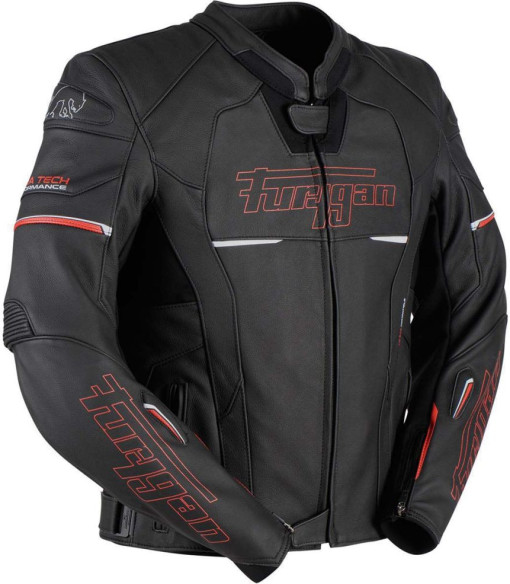 Geaca Moto Piele Nitros Black/Red 6021-108