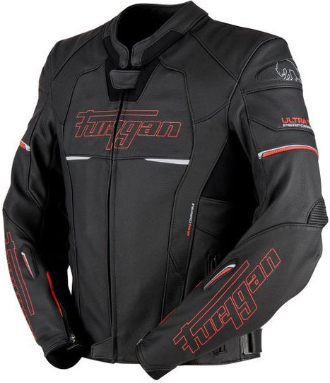Geaca Moto Piele Nitros Black/Red 6021-108