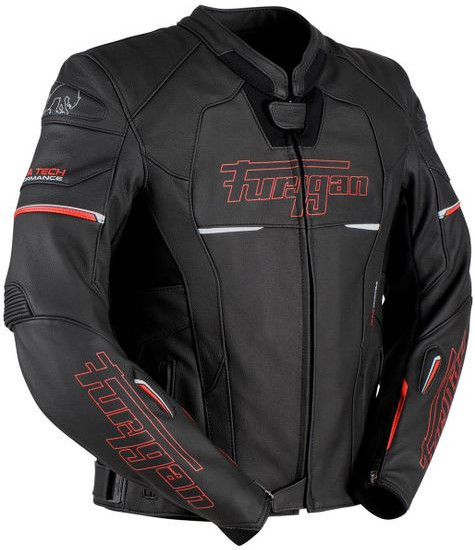 Geaca Moto Piele Nitros Black/Red 6021-108