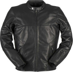 Geaca Moto Piele Allan Black