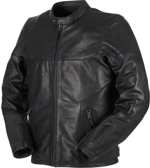 Geaca Moto Piele Allan Black