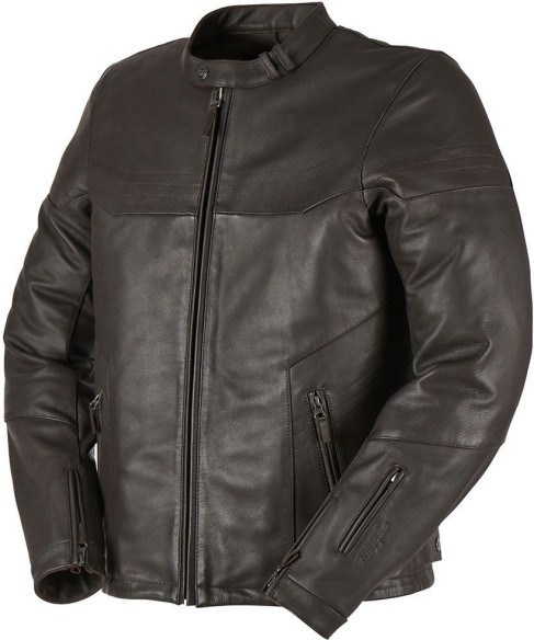 Geaca Moto Piele Allan Brown