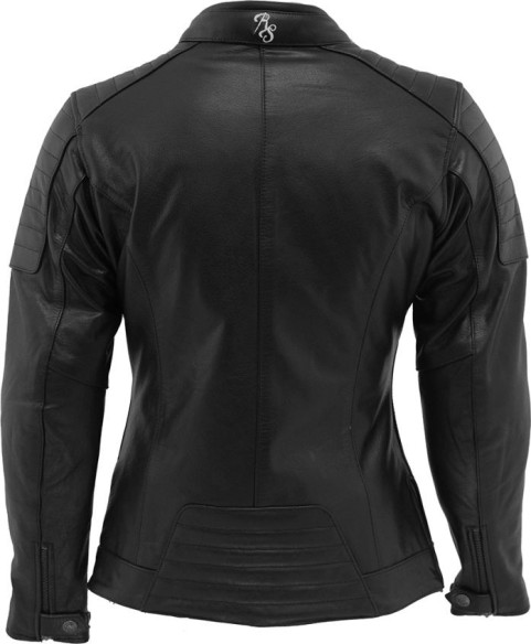 Geaca Moto Piele Dama Alice Black/White 2024