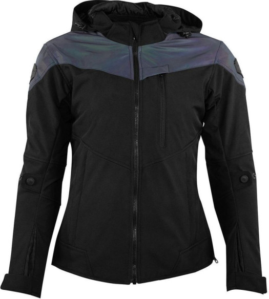 Geaca Moto Textila Dama Ann Black/Oil Reflection 2024