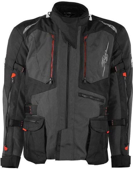 Geaca Moto Textilla Cliff Black/Grey/Red 2024