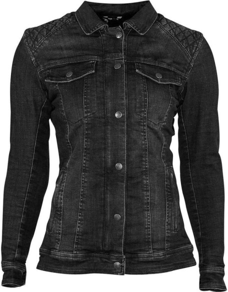 Geaca Moto Textila Dama Dolly Black Denim 2024