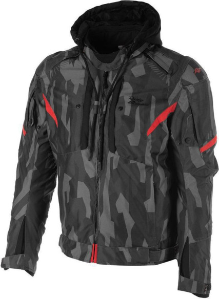 Geaca Moto Textilla Dylan Black/Camo Red 2024