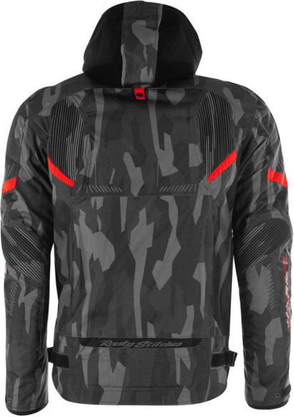 Geaca Moto Textilla Dylan Black/Camo Red 2024