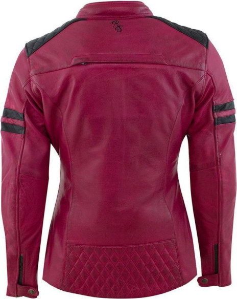 Geaca Moto Piele Dama Joyce V2 Cherry/Black 2024