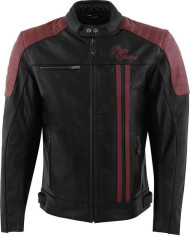 Geaca Moto Piele Cooper Black/Maroon 2024