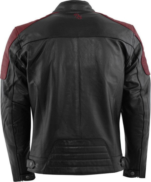 Geaca Moto Piele Cooper Black/Maroon 2024