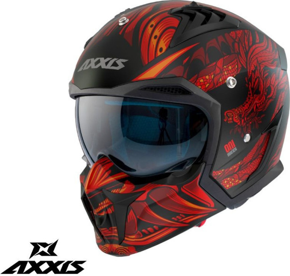 Casca Moto Open-Face/Jet Hunter Sv Oni B5 Matt Red 24