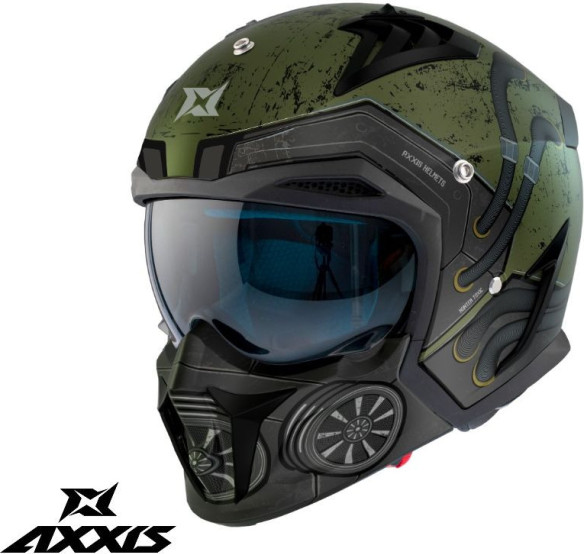 Casca Moto Open-Face/Jet Hunter Sv Toxic C6 Matt Green 24