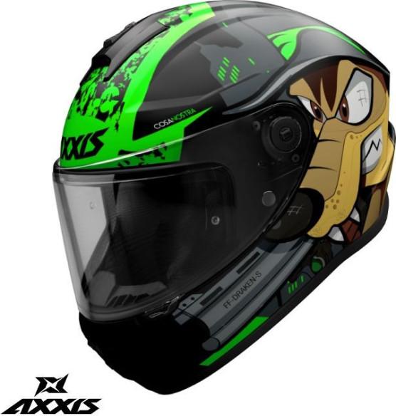 Casca Moto Full-Face/Integrala Draken S B6 Cosa Nostra Glossy Fluo Green 24