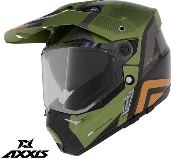 Casca Moto Adventure/Touring Wolf Ds Hydra B6 Matte Green 24